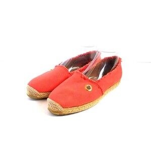 HUNTER Adler Coral Espadrilles US 10 EU 40 Orange Canvas Flats  Slip On Shoes